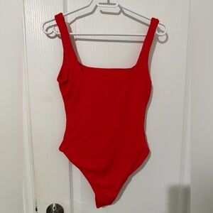 SHEIN Red One-Piece Bodysuit